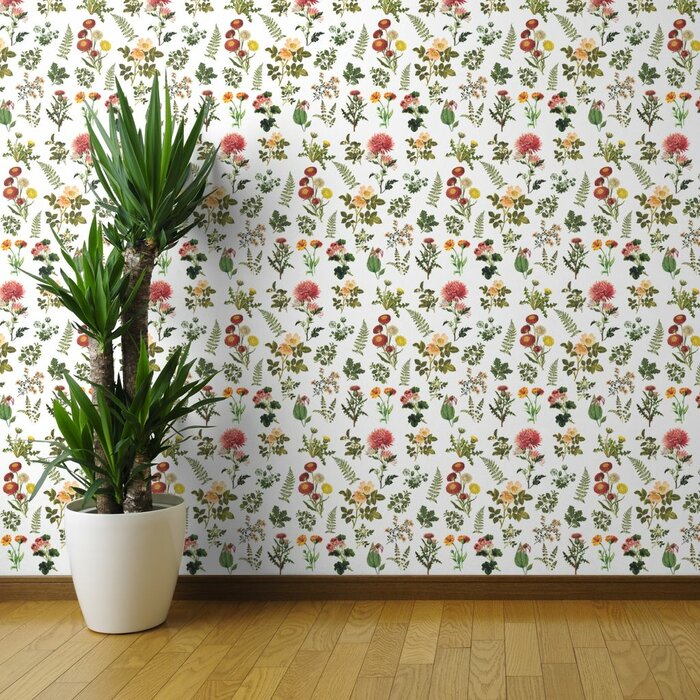 Gracie Oaks Helene Peel and Stick Wallpaper Panel | Wayfair
